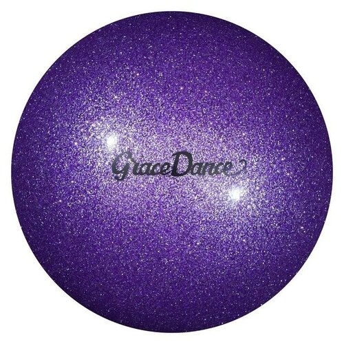 фото Мяч grace dance "блеск", для художественной гимнастики, диаметр 16,5 см, вес 280 гр, цвет фиолетовый 4327149