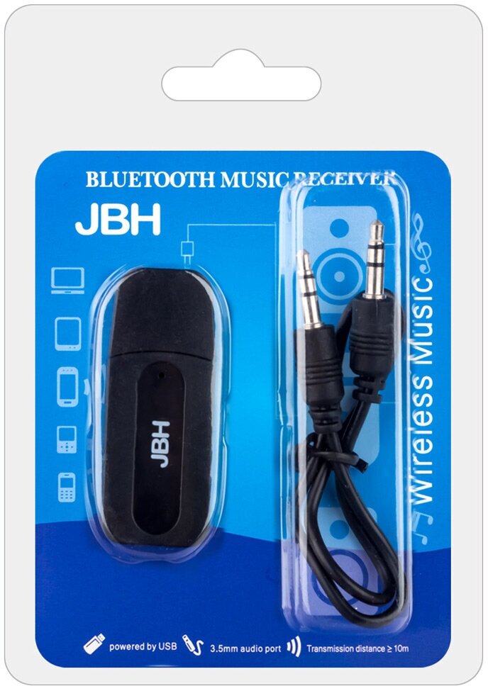 Bluetooth адаптер AUX JBH BT-04