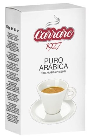 Carraro Arabica 100% кофе молотый, 250 г