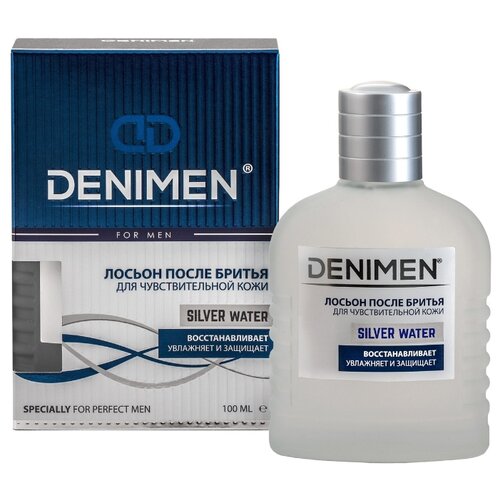 Лосьон после бритья Denimen Silver Water для чувствительной кожи, 100 мл G-N-439734002