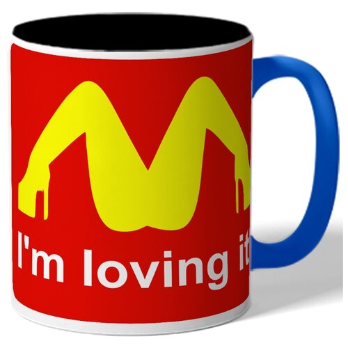 фото Кружка цветная i'm loving it drabs