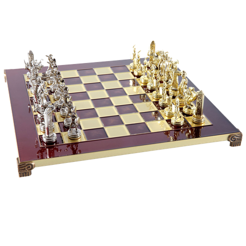 Подарочные шахматы Воины Трои шахматы сувенирные долина смерти h короля 7 5 см пешки 6 5 см 36 х 36 см