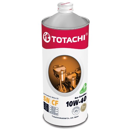 фото Полусинтетическое моторное масло totachi eco gasoline sn/cf 10w-40, 4 л