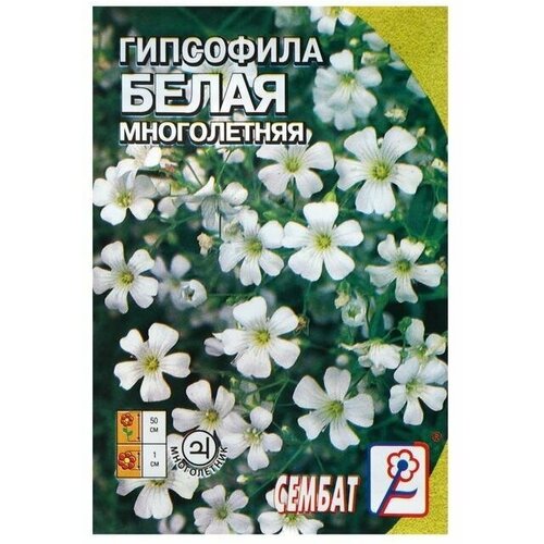 Семена цветов Гипсофила Белая, 0,2 г 10 упаковок семена цветов гипсофила белая 0 2 г 5 упаковок