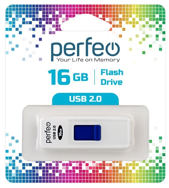 USB  Perfeo 16GB S03 White