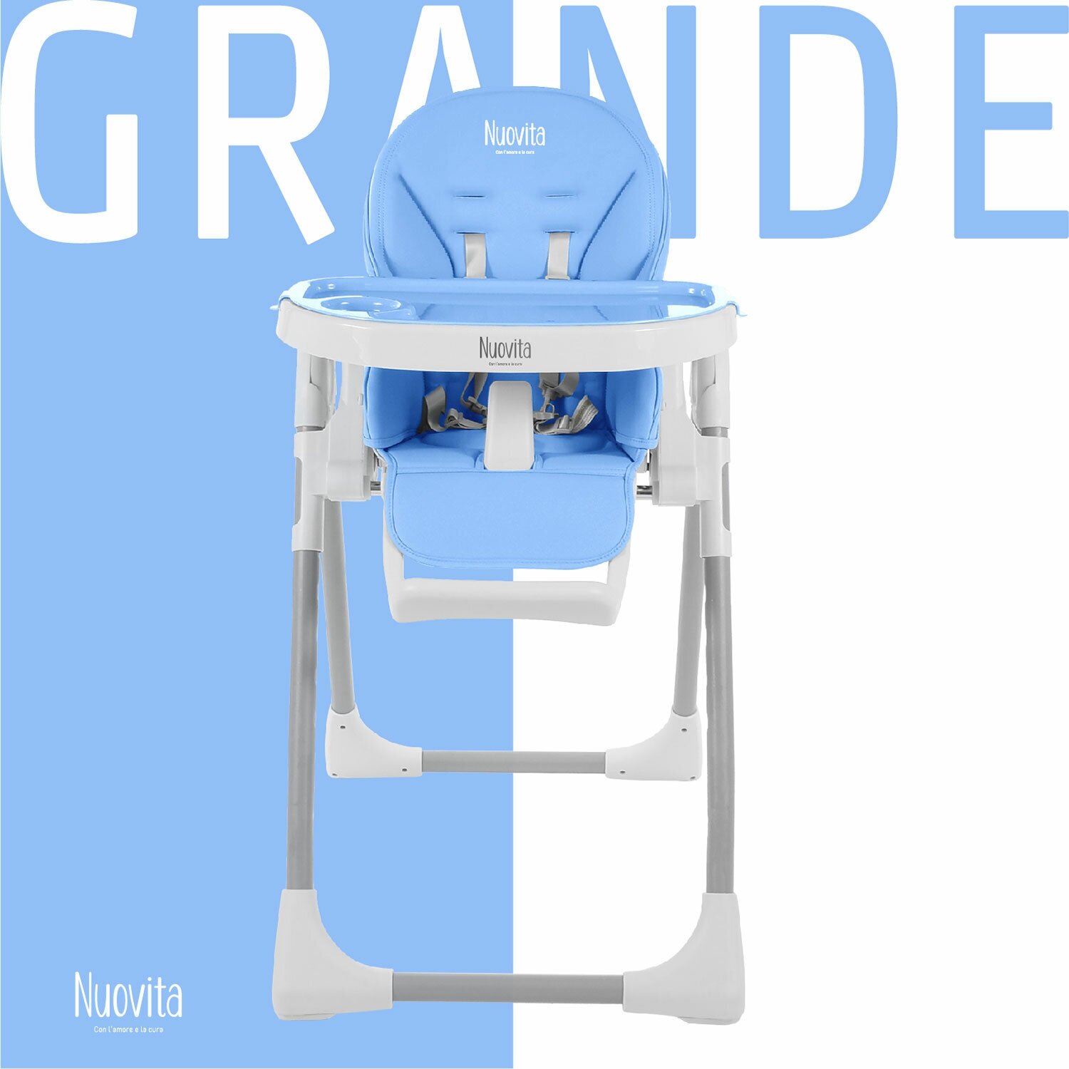Nuovita Стульчик для кормления "Grande", оранжевый - фото №3