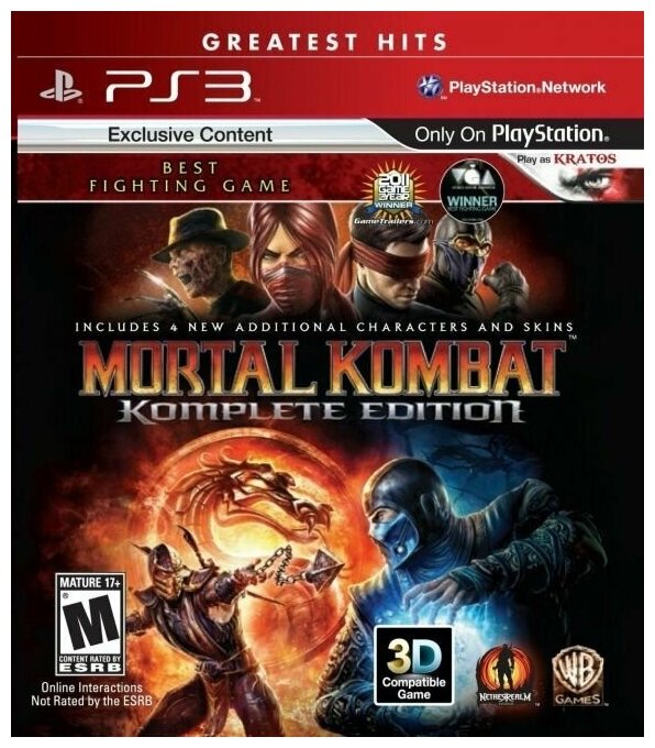 Mortal Kombat Komplete Edition с поддержкой 3D (PS3) английский язык
