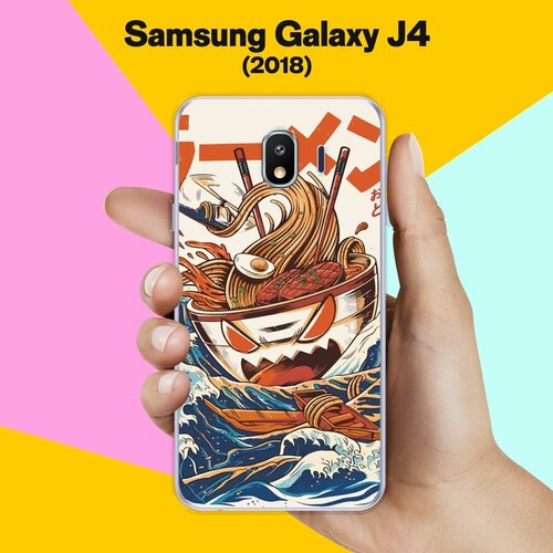 Силиконовый чехол на Samsung Galaxy J4 (2018) Рамэн / для Самсунг Галакси Джей 4 2018 пластиковый чехол жучки цветочки ягодки на samsung galaxy j4 самсунг галакси джей 4