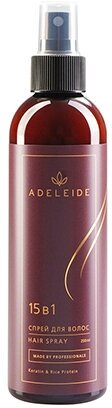 Спрей для волос LAdeleide 15 в 1 Keratin & Rice Protein, 250 мл