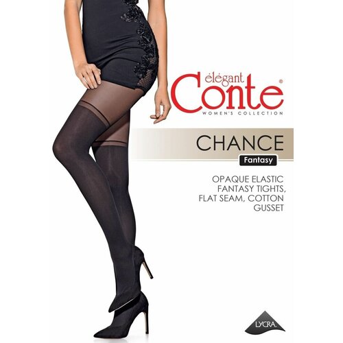 Колготки Conte, 50 den, размер 4/L, черный колготки conte elegant amelie размер 158 164 бежевый