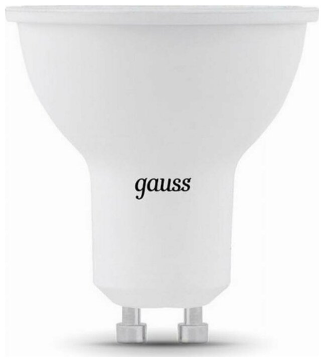 Светодиодная лампа Gauss Black 7W эквивалент 75W 4100K 630Лм GU10 для спотов MR16