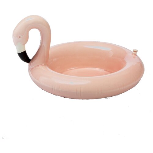 фото Миска doiy сервировочная керамическая floatie flamingo