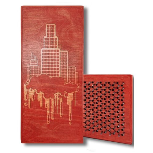 фото Доска садху с динамическими гвоздями, пейзаж - 259 шаг 10мм красная goodwood