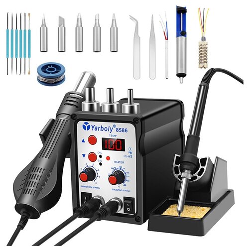 Паяльная станция Yarboly 8586 с феном набор 798000₽