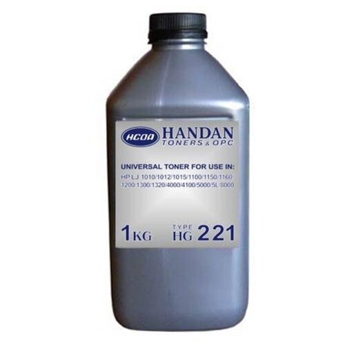Тонер для HP Универсал тип HG221 (фл,1кг,HANDAN) Silver ATM