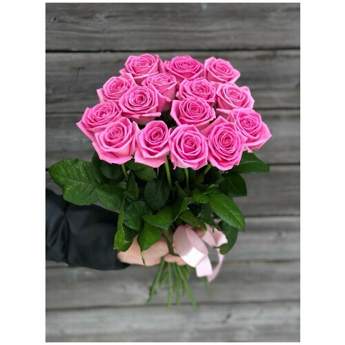 Розы Премиум 15 шт розовые 49 см - Просто роза ру