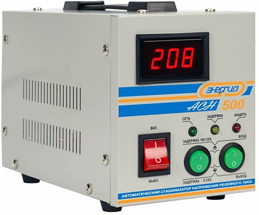 Cтабилизатор с цифровым дисплеем Энергия АСН-500 Е0101-0112 Энергия
