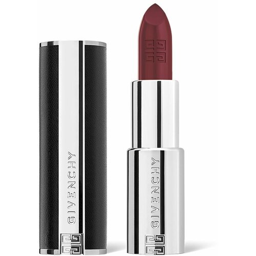 GIVENCHY Сияющая полуматовая помада для губ Le Rouge Interdit Intense Silk (117) сияющая и полуматовая губная помада givenchy le rouge interdit intense silk 3 4 гр