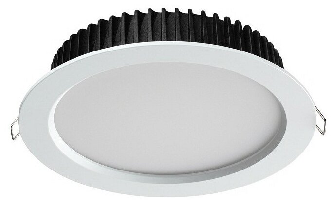 Светильник Novotech Drum 358304, LED, 20 Вт, 3000, теплый белый, цвет арматуры: белый, цвет плафона: белый - фотография № 1