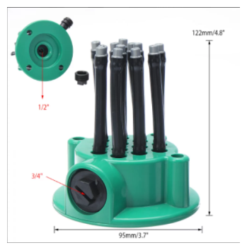 Насадка для полива мультифункциональная, ороситель газона огорода - фотография № 2