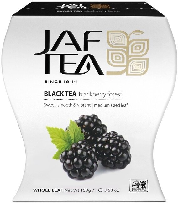 Чай чёрный JAF TEA Blackberry Forest листовой с ароматом ежевики, 100 г.