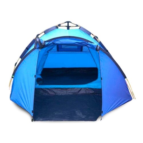 Палатка автоматическая (зонт) 3-4 местная, (2 слоя) дуги стекловолокно, вес 4,5 кг. MIMIR-900 (зеленая)