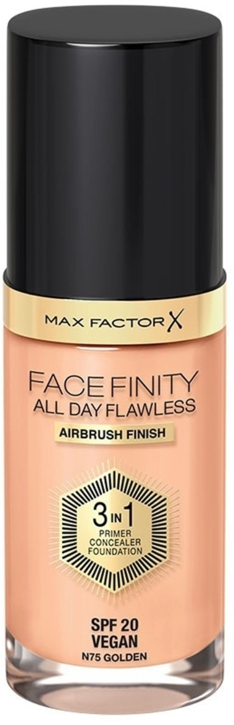 Макс Фактор / Max Factor - Тональная основа 3в1 Facefinity All Day Flawless тон 75 Golden 30 мл