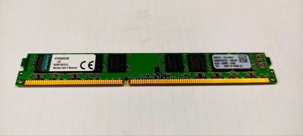 Оперативная память Kingston DDR3 8GB 1600 МГц DIMM KTH9600C/8G