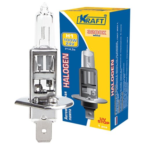 фото Лампа автомобильная галогенная kraft