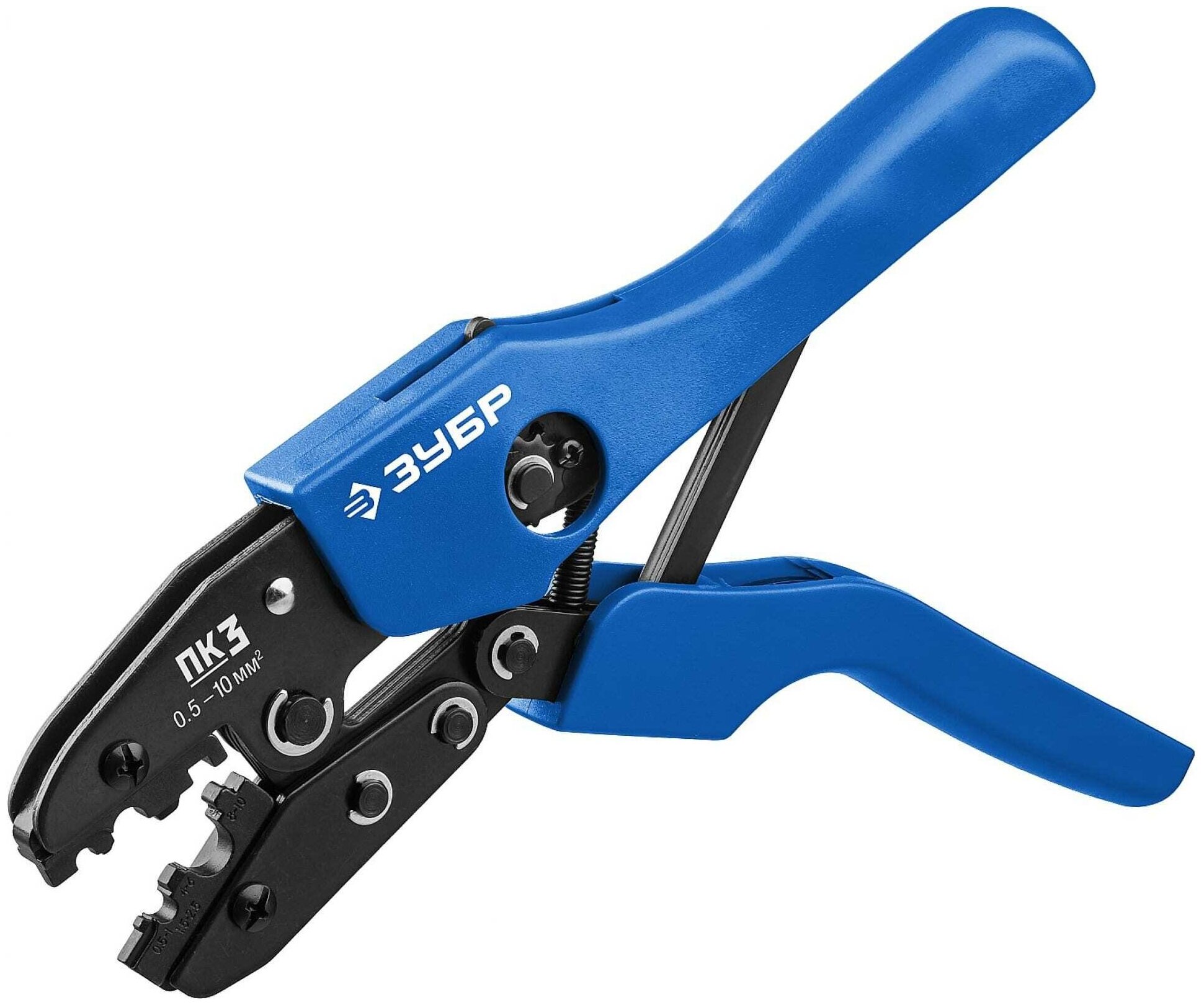 фото ПК-3 пресс-клещи для медных наконечников и гильз 0,5 - 10 мм. кв, ЗУБР Профессионал