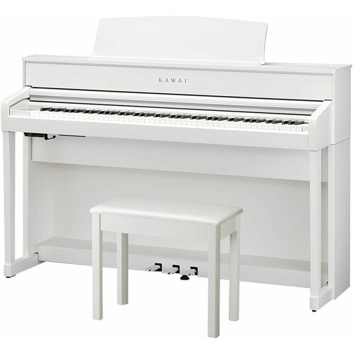 Цифровое пианино с банкеткой Kawai CA701 W цифровое пианино kawai ca701 premium satin white