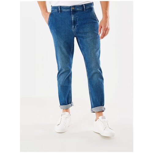 фото Джинсы мужские mexx tommy tapered; цвет medium blue; р.31