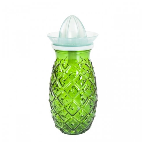 Стакан с насадкой для отжима сока и трубочкой ANANAS 700мл цветной