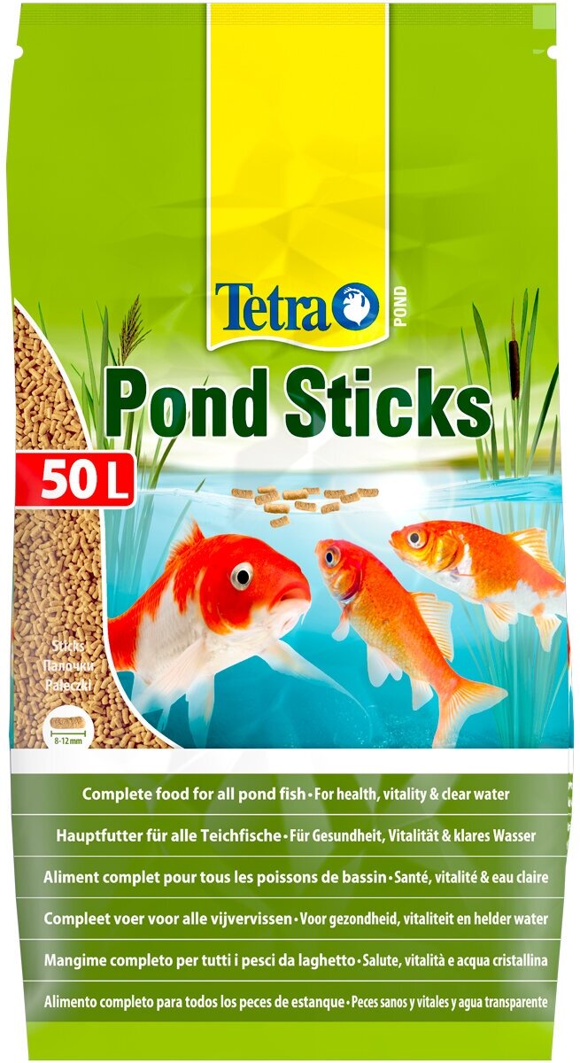 TETRA POND STICKS корм гранулы для прудовых рыб (50 л х 2 шт)