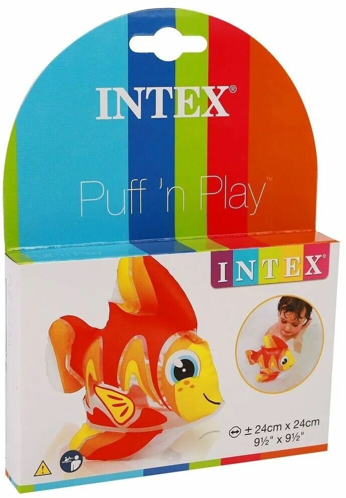 Игрушка надувная для детей от 2 лет, в ванную, бассейн,Intex 58590, подарок для малыша - фотография № 2