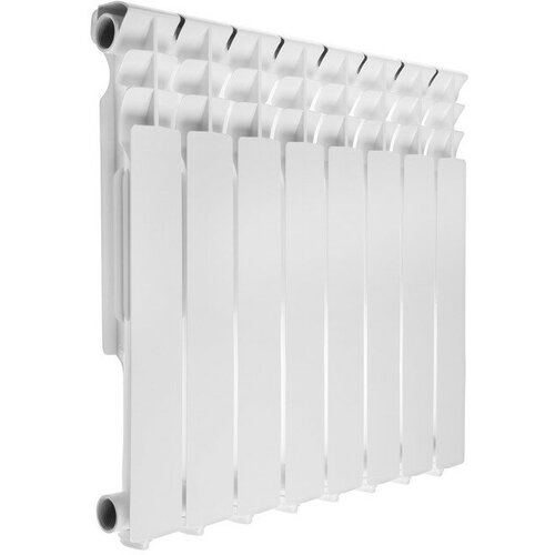 Радиатор алюминиевый AQUAPROM A21, 500 x 80 мм, 8 секций радиатор отопления aquaprom al 500 80 a21 синий квадрат 12 секций