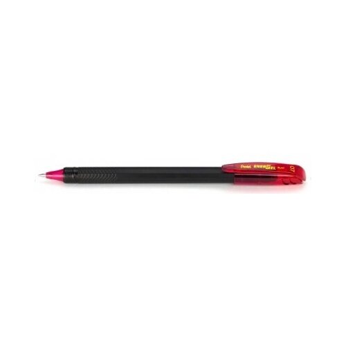 Pentel Ручка гелевая Energel черный корпус d 0.7 мм 12 шт. BL417-BX красные чернила