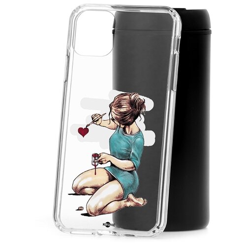 фото Чехол на ip 11 pro max kruche print рисуя любовь