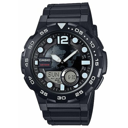 Наручные часы CASIO Collection AEQ-100W-1A, серый, белый