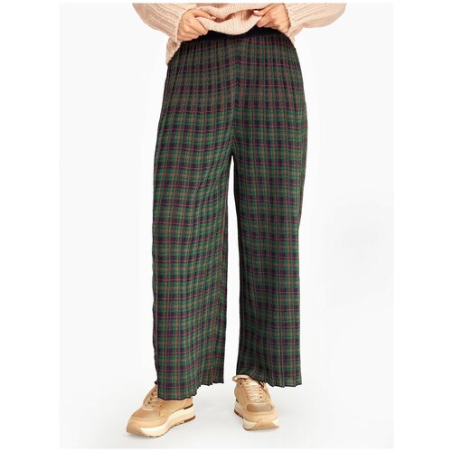 брюки laredoute брюки прямые с ремешком xs зеленый Брюки Lorena Benatti, размер 36, зеленый