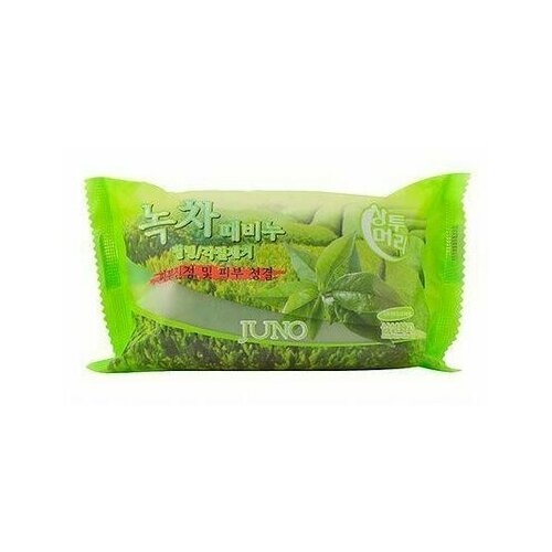 Мыло отшелушивающее с зеленым чаем Juno Green Tea Peeling Soap 150g