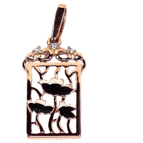 фото Кулоны the-jeweller подвеска из золота с фианитами