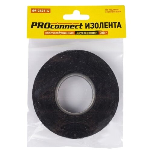 Изолента ХБ PROconnect 18 х 0,35 мм, (ролик 31,9 м/200 г) (2-пол) 09-2421-4 .