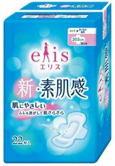 Женские гигиенические прокладки, Elis Shin-Suhadakan, с крылышками длина- 20,5 см, 1 упаковка 22 шт.