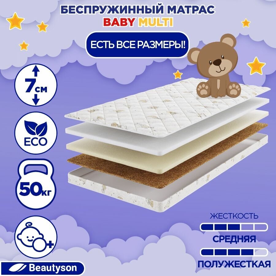 Матрас детский BeautySon Baby Multi 60x120