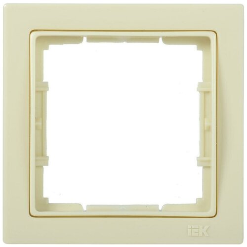Рамка IEK Bolero одноместная универсальная кремовый рамка iek bolero одноместная горизонтальная кремовый комплект из 25 шт