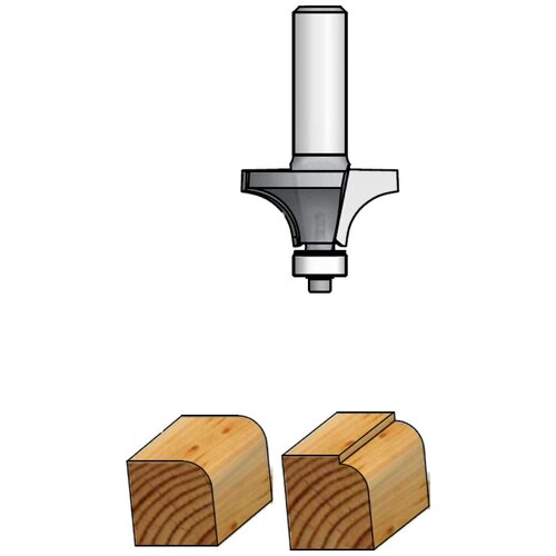 Фреза WPW RW03003 радиусная R3,2 D19 B9,5 подшипник хвостовик 6 фреза d19 b38 z2 обгонная чистовая стружка вверх хвостовик 12 wpw fs61902