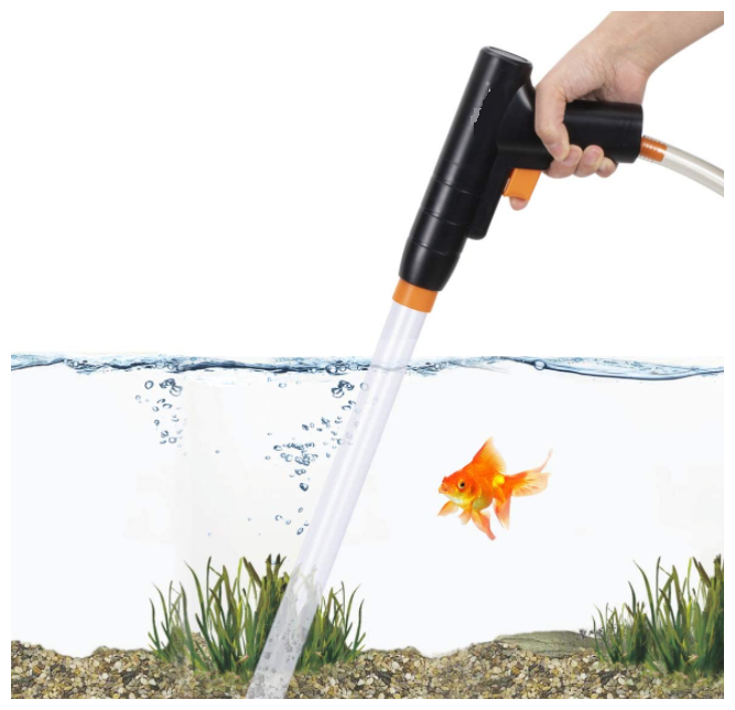 Грунтоочиститель сифон для аквариума со скребком
