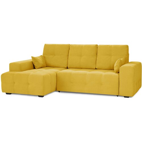 Угловой диван-кровать Hoff Питсбург, правый угол, цвет горчичный