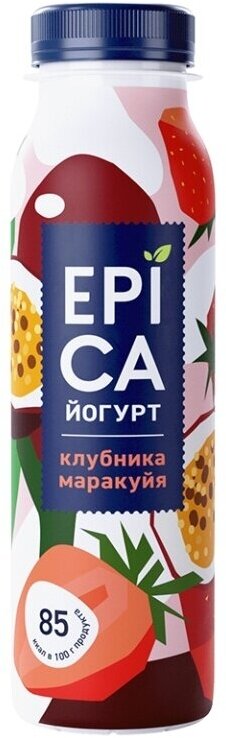 Йогурт Epica питьевой клубника маракуйя 2.5%